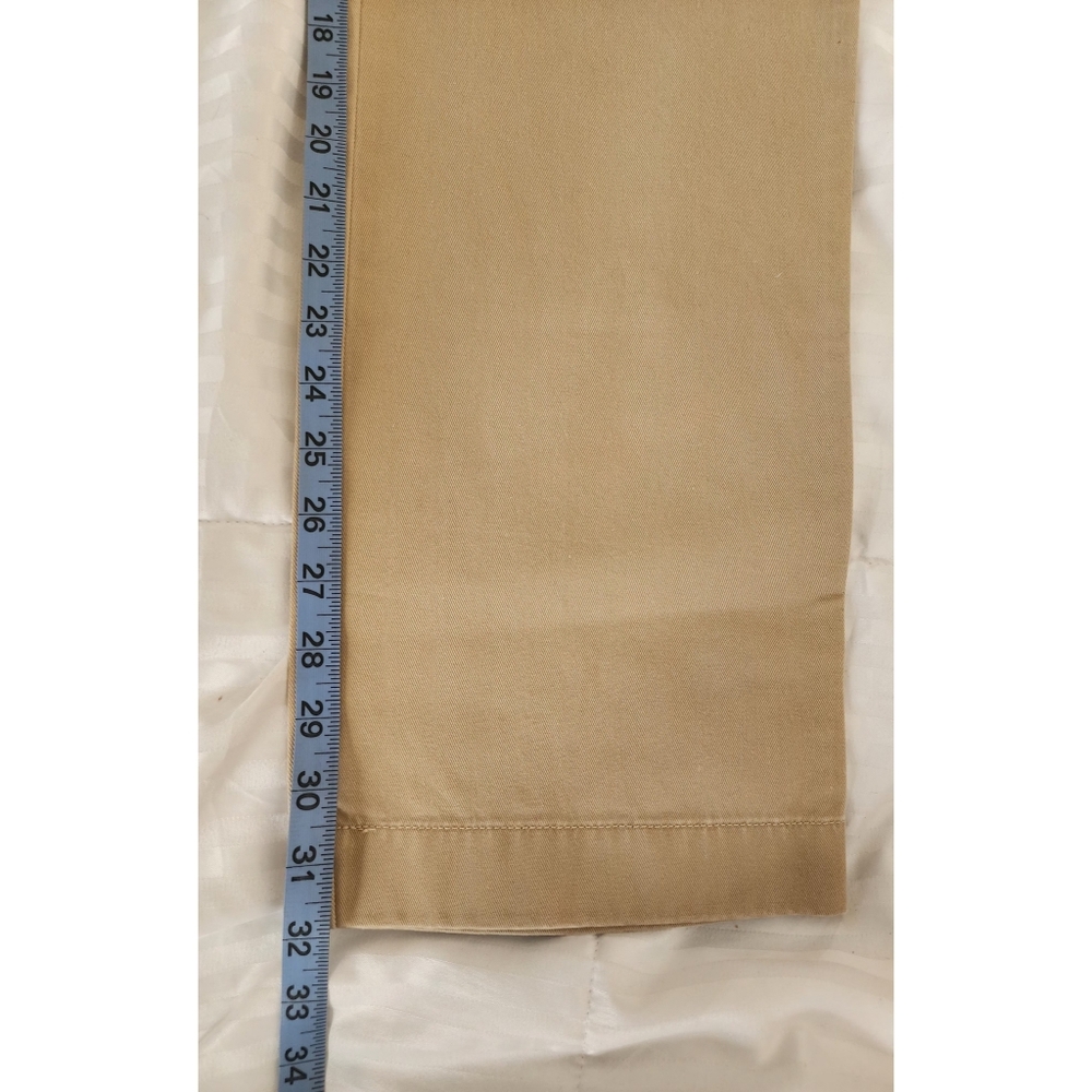 New J. Crew High-Rise Girlfriend Chino Pants in Khaki color Size 34X32 - Picture 8 of 11